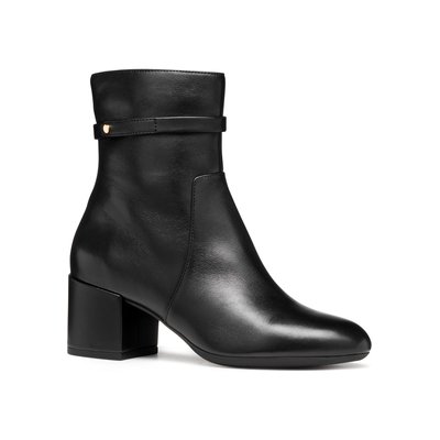 Bottines à talon en cuir Eleana GEOX