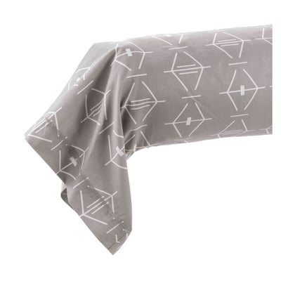 Taie de traversin 85 x 185 cm Aris geometrix naturel EDEN