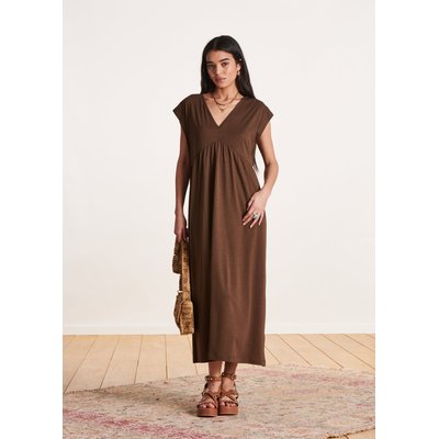 Robe mi-longue col V en lyocell coton LA FEE MARABOUTEE