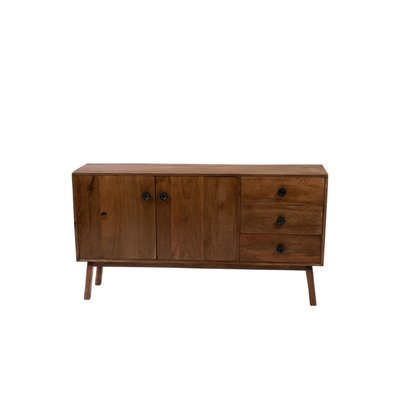 Buffet bas en manguier 2 portes 3 tiroirs L150 - GIL AMADEUS