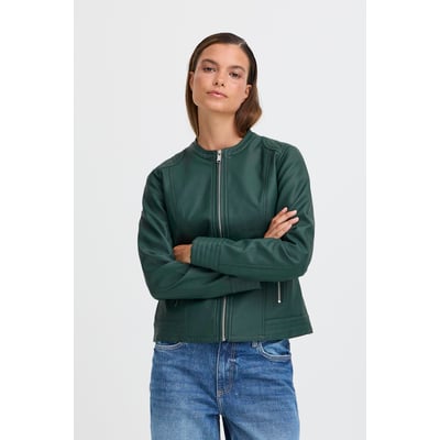 Blouson en imitation cuir, zippée, manches longues B.YOUNG