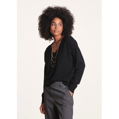 Pull en laine col V LA FEE MARABOUTEE