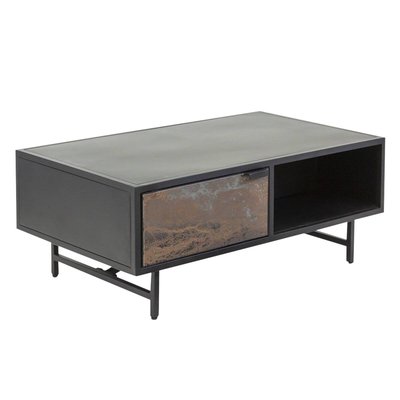 Table basse en métal  CLAUDINE MADE IN MEUBLES 