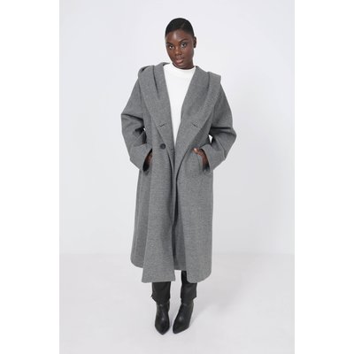 Manteau motif chevron avec capuche JEAN-MARC PHILIPPE
