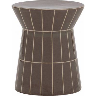 Tabouret en céramique au motif graphique RECOLLECTION