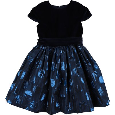 Robe cérémonie bi matière velours et taffetas - Très bon état JACADI