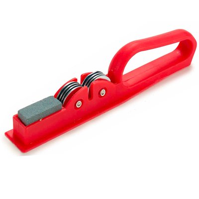 Aiguiseur manuel de couteaux rouge WADIGA