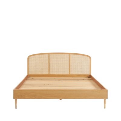 Lit en bois et cannage 160x200cm - BOMBONG DRAWER