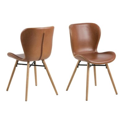 Chaises simili et bois (lot de 2) - MATILDA HELLIN, DEPUIS 1862