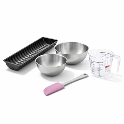 Set de 5 ustensiles de pâtisserie moule à gâteaux bol spatule ZENKER