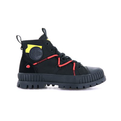 77194-010-m  Pallashock Re-craft  Black/black PALLADIUM