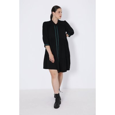 Robe chemisier uni de style bohéme JEAN-MARC PHILIPPE