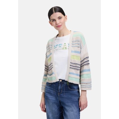 Cardigan en maille à motif colour blocking CARTOON