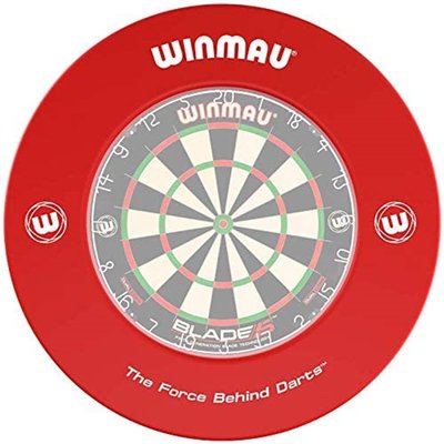 Contour rouge imprimé 4405 pour jeu de fléchettes Winmau KARELLA