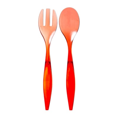 Lot de 2 couverts a salade 6 x 29 cm Grand Chef charbon EDEN