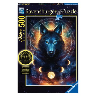 Puzzle Star line Loup lumineux 500 pièces RAVENSBURGER