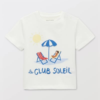 T-shirt manches courtes imprimé en coton BIO GOTS BOUT'CHOU