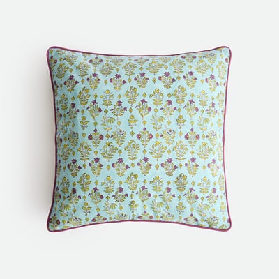 Housse de coussin, en coton imprimé block-print, SHANDIRA LA REDOUTE INTERIEURS