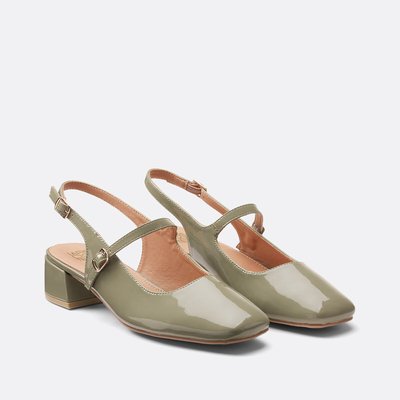 Туфли лакированные на маленьком каблуке LA REDOUTE COLLECTIONS
