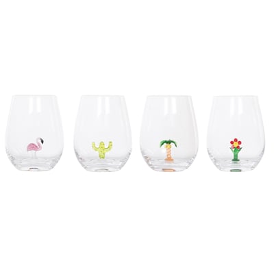 Verre fantaisie Fiji (lot de 4) - FIJI TABLE PASSION