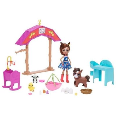 Enchantimals - Collines Fertiles - La Nurserie De La Ferme De Haydie Jument Et Trotteur MATTEL