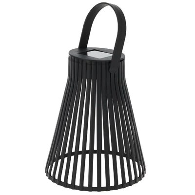 Lanterne LED solaire noire 15x18cm WADIGA