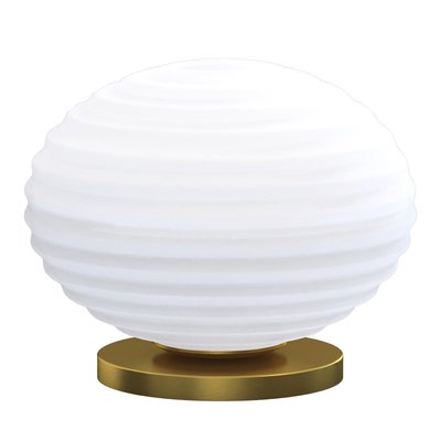 Lampe à poser PERALEJO laiton/verre opalin EGLO