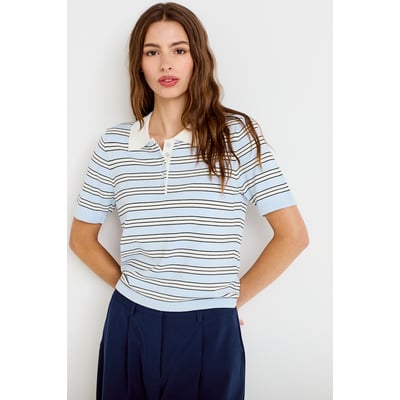 Polo manches courtes col chemise CACHE CACHE