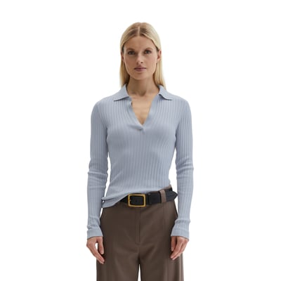 Polo à côtes slim avec TENCEL™ Modal MARC O'POLO