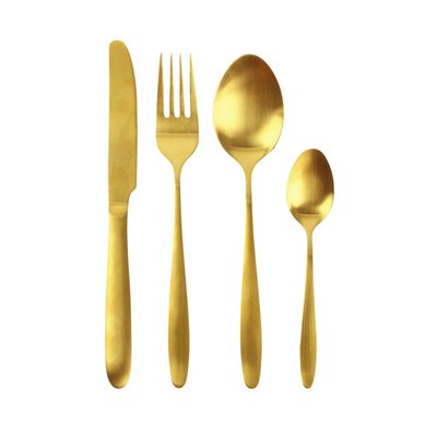 Ménagère en inox design Gold - 16 Pièces THE HOME DECO FACTORY