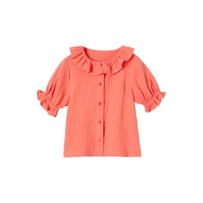 Blouse à collerette en gaze de coton VERTBAUDET