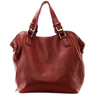 Grand sac à main en cuir grainé italien CAMELIA OH MY BAG
