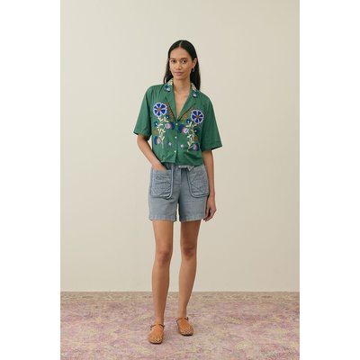 Chemise brodée courte manches courtes, EMILE LOUISE MISHA