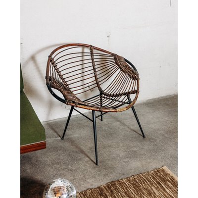 Fauteuil en rotin Jakob N°108 - Bon état DEBONGOUT
