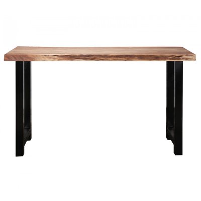Table haute de repas en bois et acier - AUSTIN MATHI DESIGN