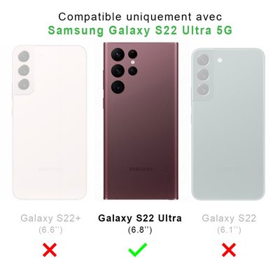Coque Galaxy S22 Ultra 5g antichoc + 2 vitres EVETANE