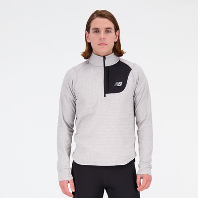 NB Heat Grid Half Zip Sweat col montant manches longues NEW BALANCE