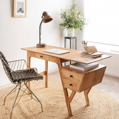 Bureau en bois d'acacia  ELIOTT MADE IN MEUBLES 