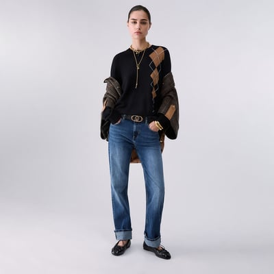 Pull avec intarsia géométrique LIU JO