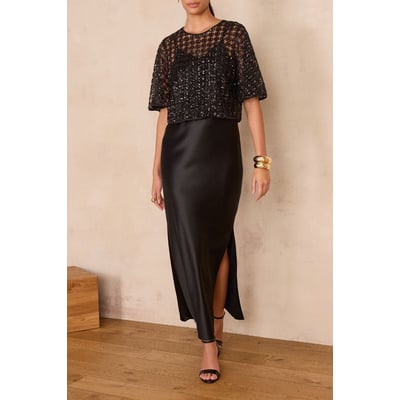 Maison 123 ROBE REFLET R SATIN Maison 123