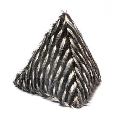 Coussin pyramide imitation fourrure MX HOME