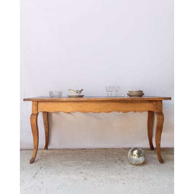 Table à manger en bois pour 8 convives Romy N°1460 - Bon état DEBONGOUT