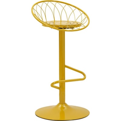 Tabouret de bar métal dossier ajouré MODERN RECOLLECTION