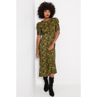 Robe en Jersey Imprimé Feuilles d'Automne JOE BROWNS