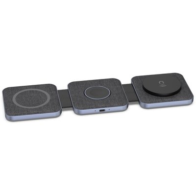 Chargeur sans fil MagSafe 3 en 1 plat pliable 15W ADEQWAT