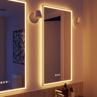 Miroir avec lumières intégrées en verre NEO FRAME SENSEA