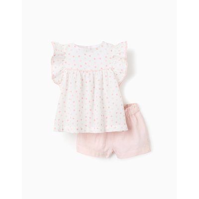 Chemisier Floral + Short en Coton ZIPPY