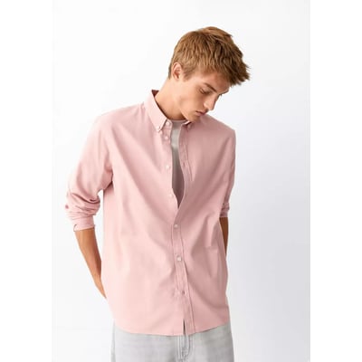 Chemise unie 100 % coton MANGO TEEN