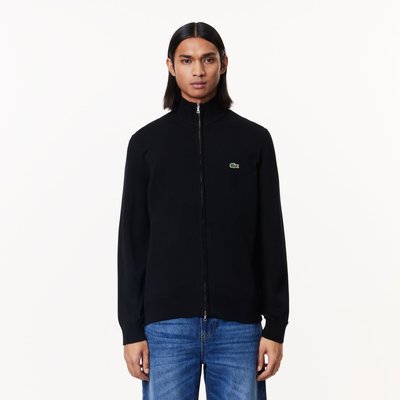 Pull zippé coton  col montant LACOSTE