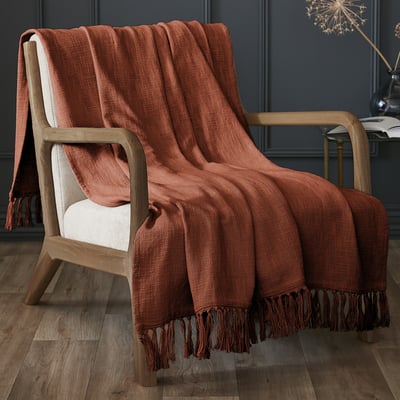 Plaid uni coton EDEN